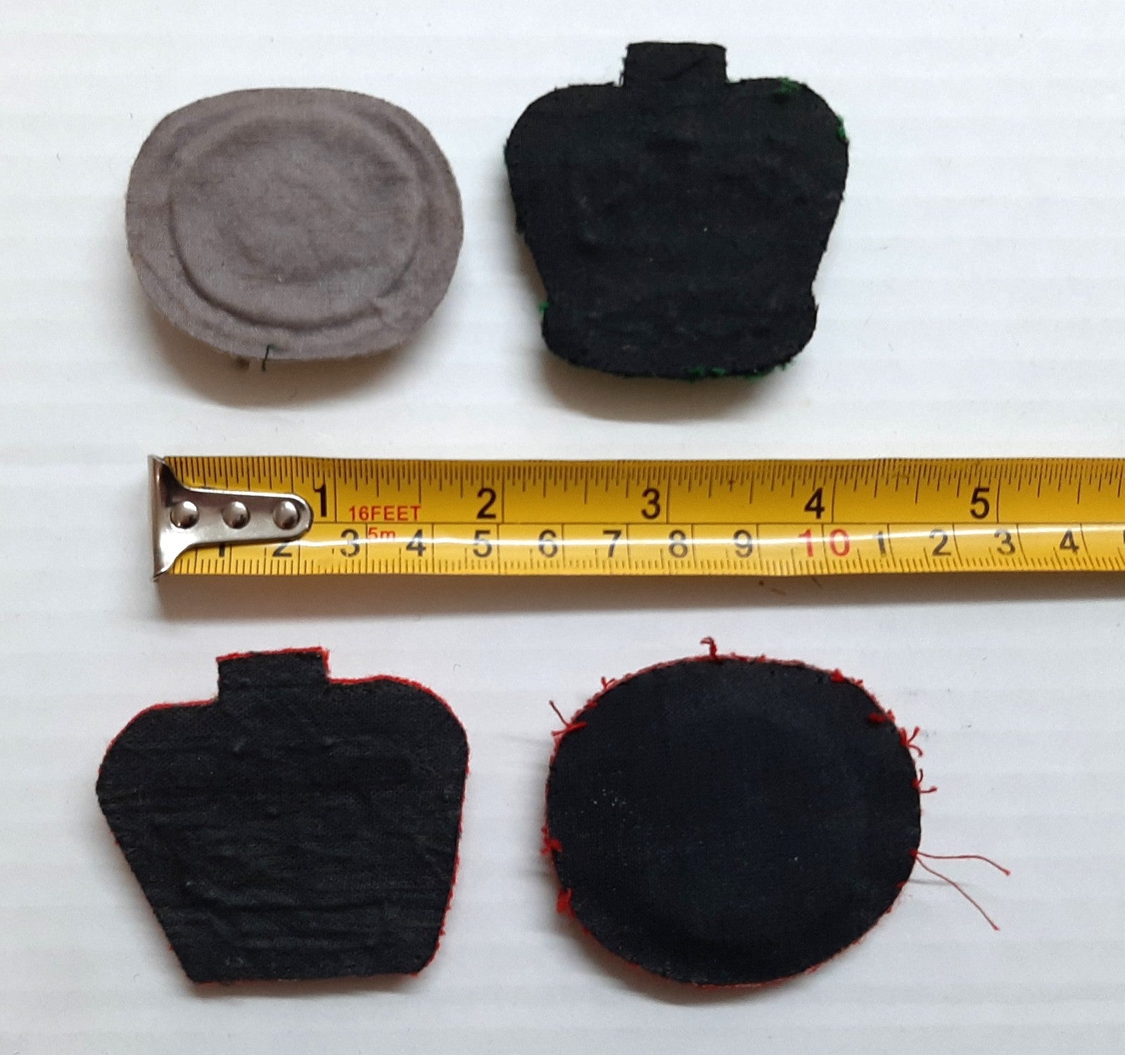 British Rank Insignia Four Hand Embroidered Queens Crown Arm Badges Assorted