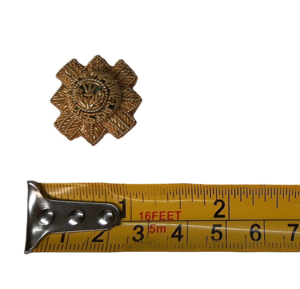 Scots Guards Rank Stars Thistle (Gold) Hand Embroidered H/E Insignia 1 Pair
