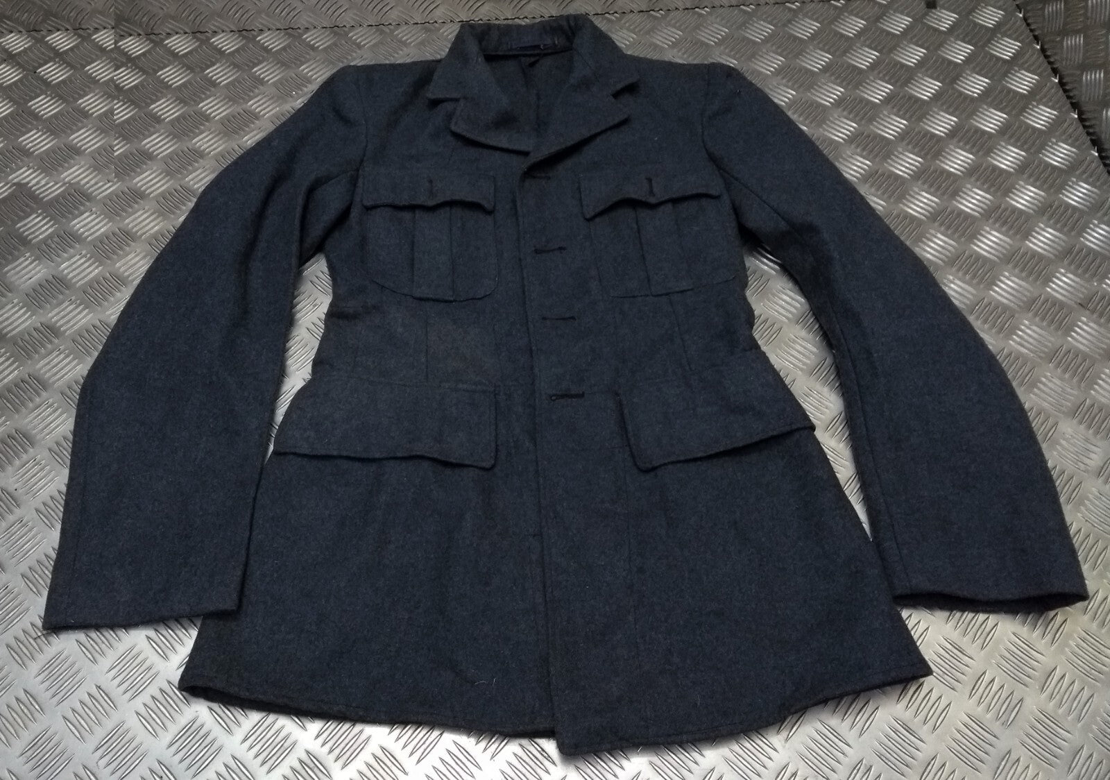 RAF Royal Air Force Vintage Wool Jacket Airforce Blue Grey Colour Serge WW2 Pattern World War 2