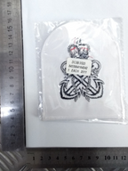 Royal Navy Petty Officer Qualification Patch Blue on White