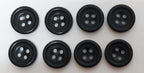 Vintage Army Buttons Old Pattern British Matt Black 4 Hole Size 23L / 15mm