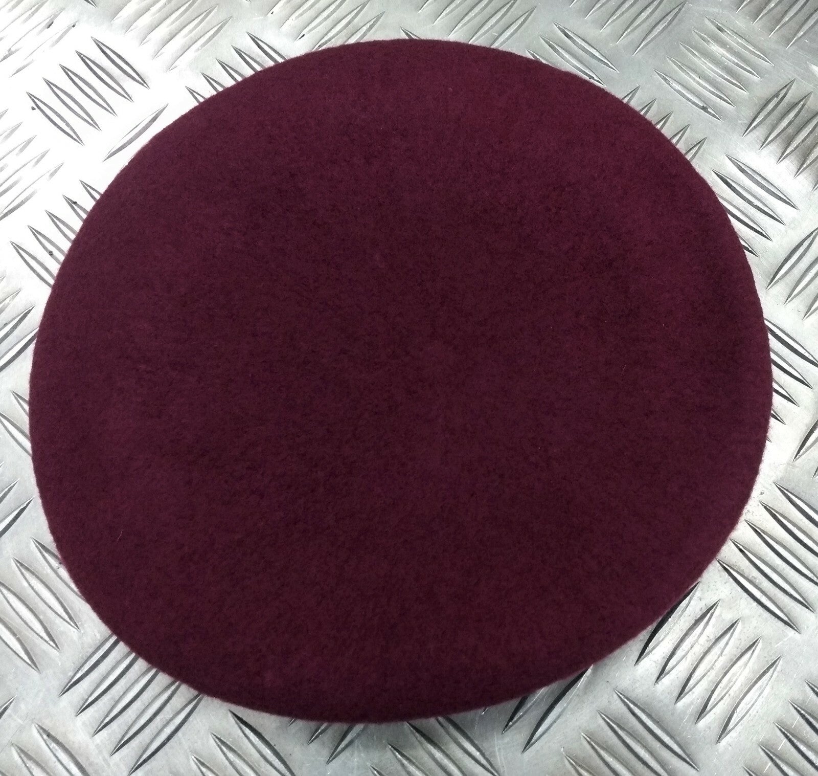 Hobson of London Style Maroon Lined Wool Beret