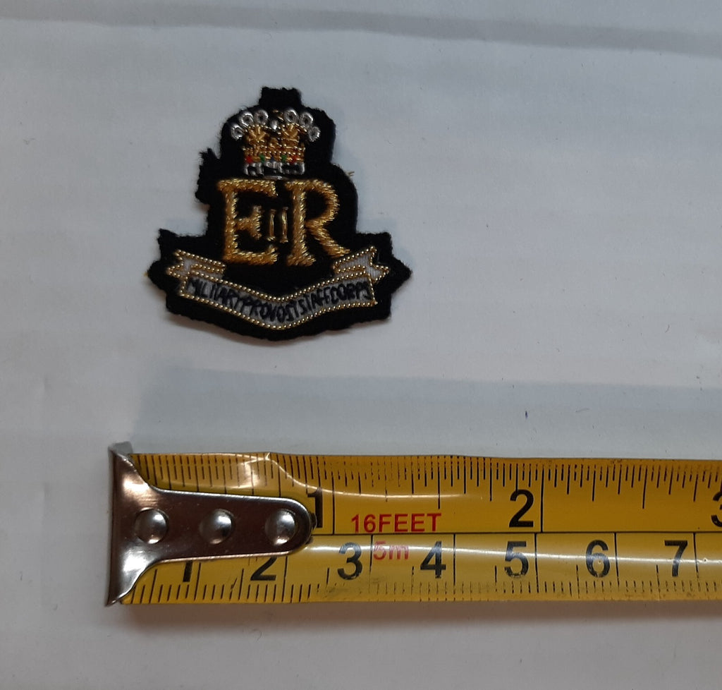 Provost Staff Badges E II R Queens Crown Embroidered British Collar Insignia