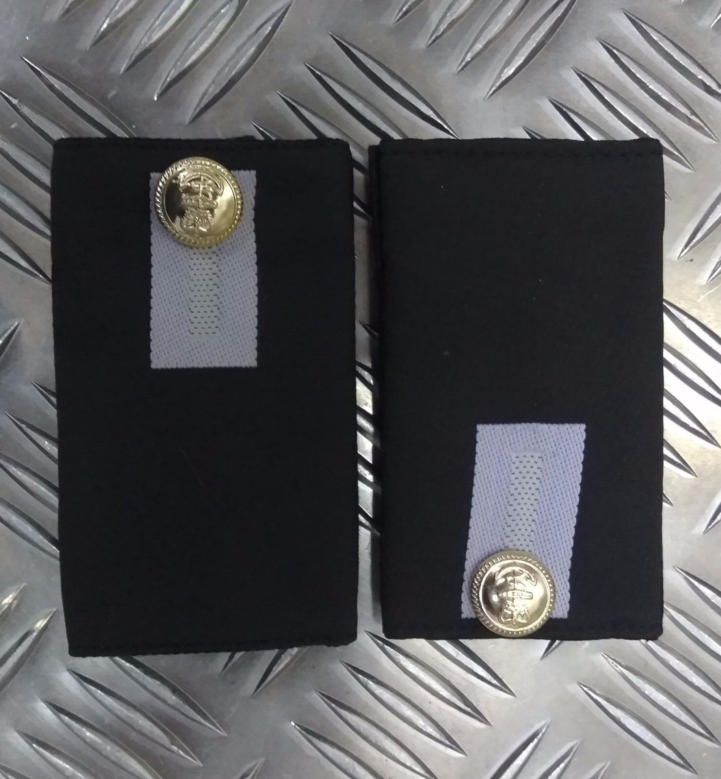 Genuine British Royal Navy Midshipmen Shoulder Boards Complete With Buttons