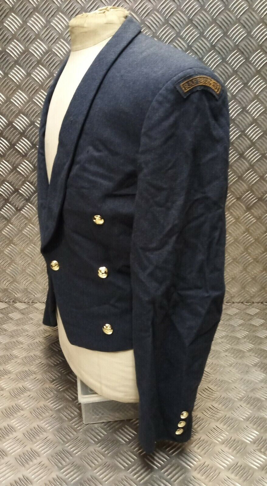RAF Royal Air Force Mess Jacket Airforce Blue Grey Colour Vintage Old Pattern With Badges