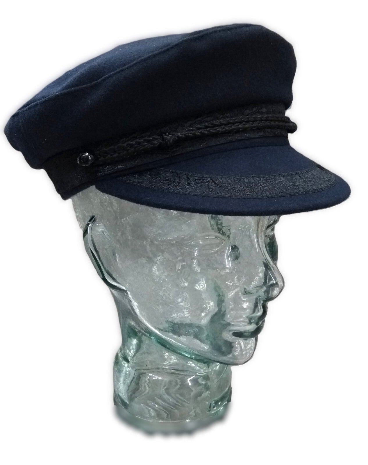 Maritime Sailor Cap, Naval Breton Type Greek Fisherman & Yachtsman Boating Hat