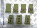 Mercian OD Green Rank Slides Genuine British Army - NEW