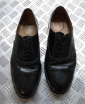 Service DMS Shoes British Black Leather Dress With Toe Cap UK Size 9