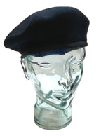 Navy Blue Beret Goldings Army Pattern Wool / Silky Lining & Petersham Trim 61cm.