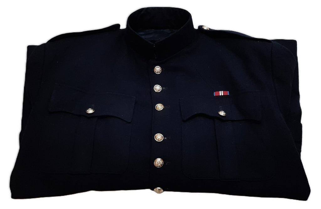 British Army Scots Jacket Vintage No1 Blue Dress Coat Chest Size 47"