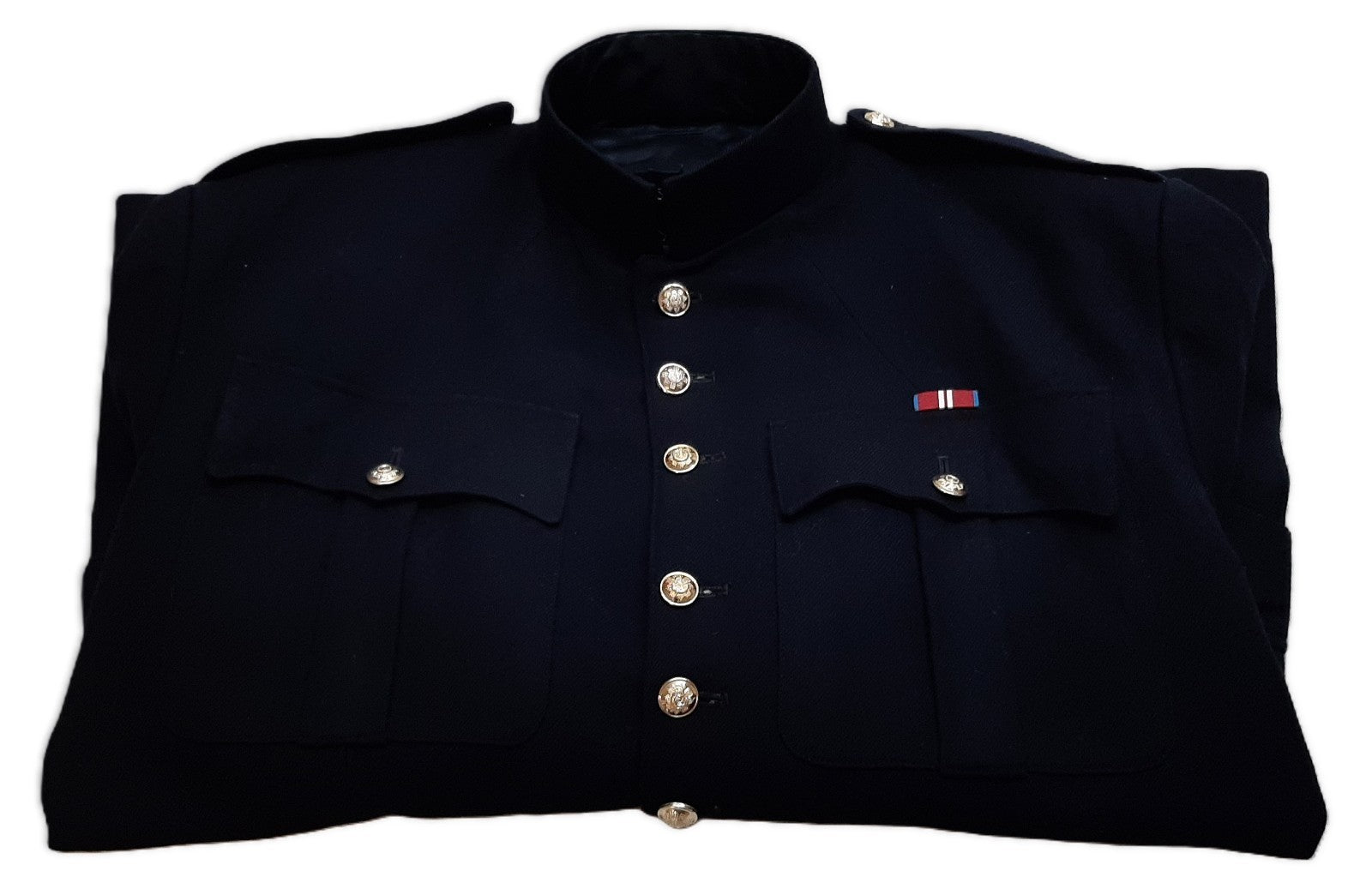 British Army Scots Jacket Vintage No1 Blue Dress Coat Chest Size 47"