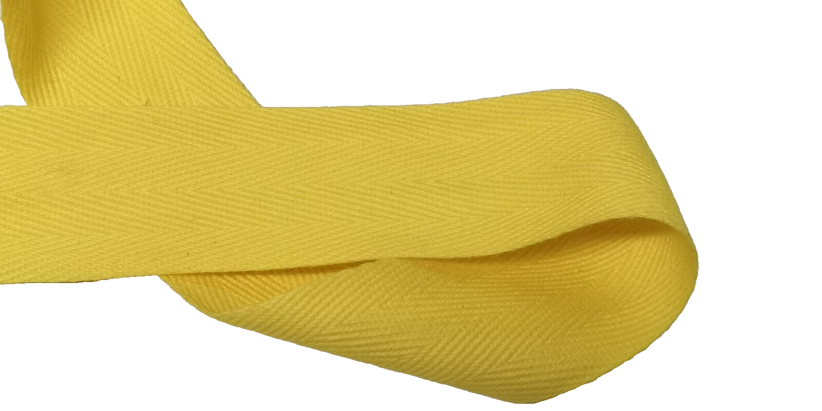 Yellow Worsted Herringbone Lace made by Toye, Kenning & Spencer 50m x 38mm