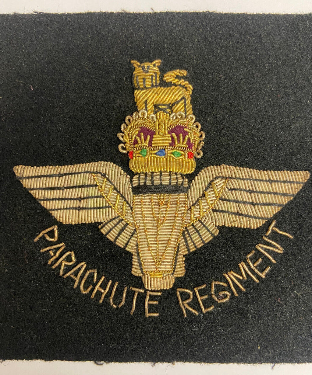 Parachute Regimental Gold Wire Braided Badge Genuine British Army