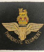 Parachute Regimental Gold Wire Braided Badge Genuine British Army