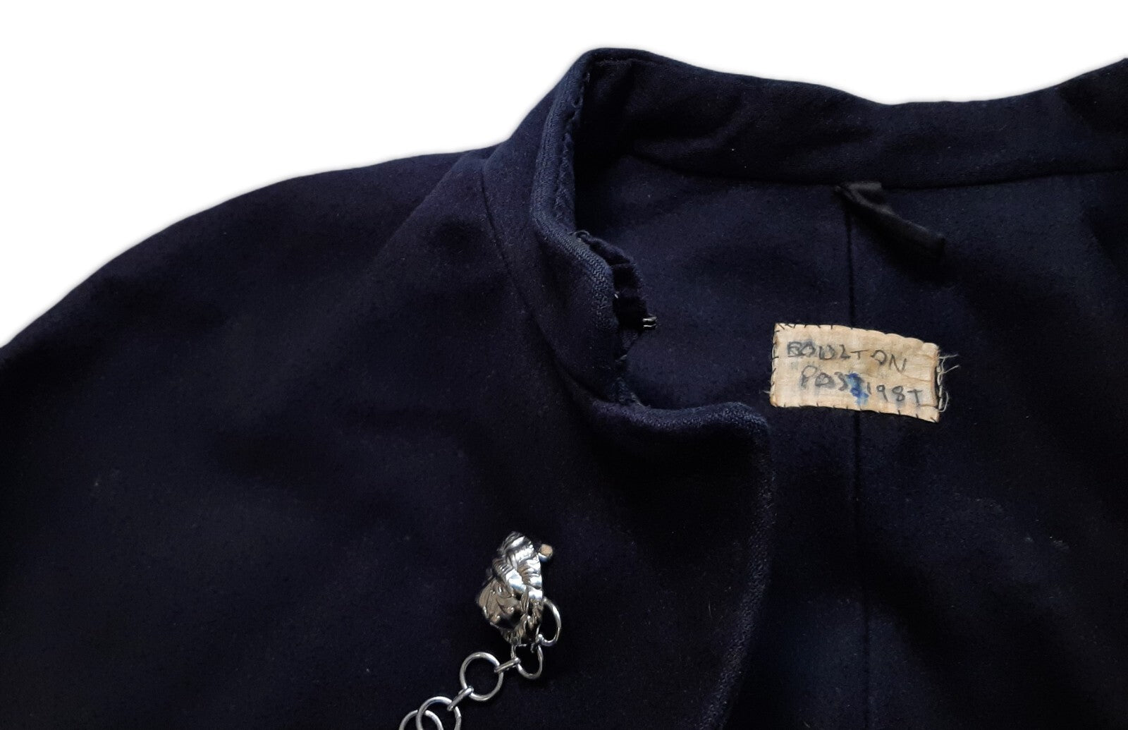 British RM Royal Marines Cape Navy Blue Wool Bandsman Bandswoman w Lion Head XL