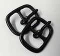 Genuine British Issue 5/8" Black Metal Buckles For Spur Straps X2 STD67