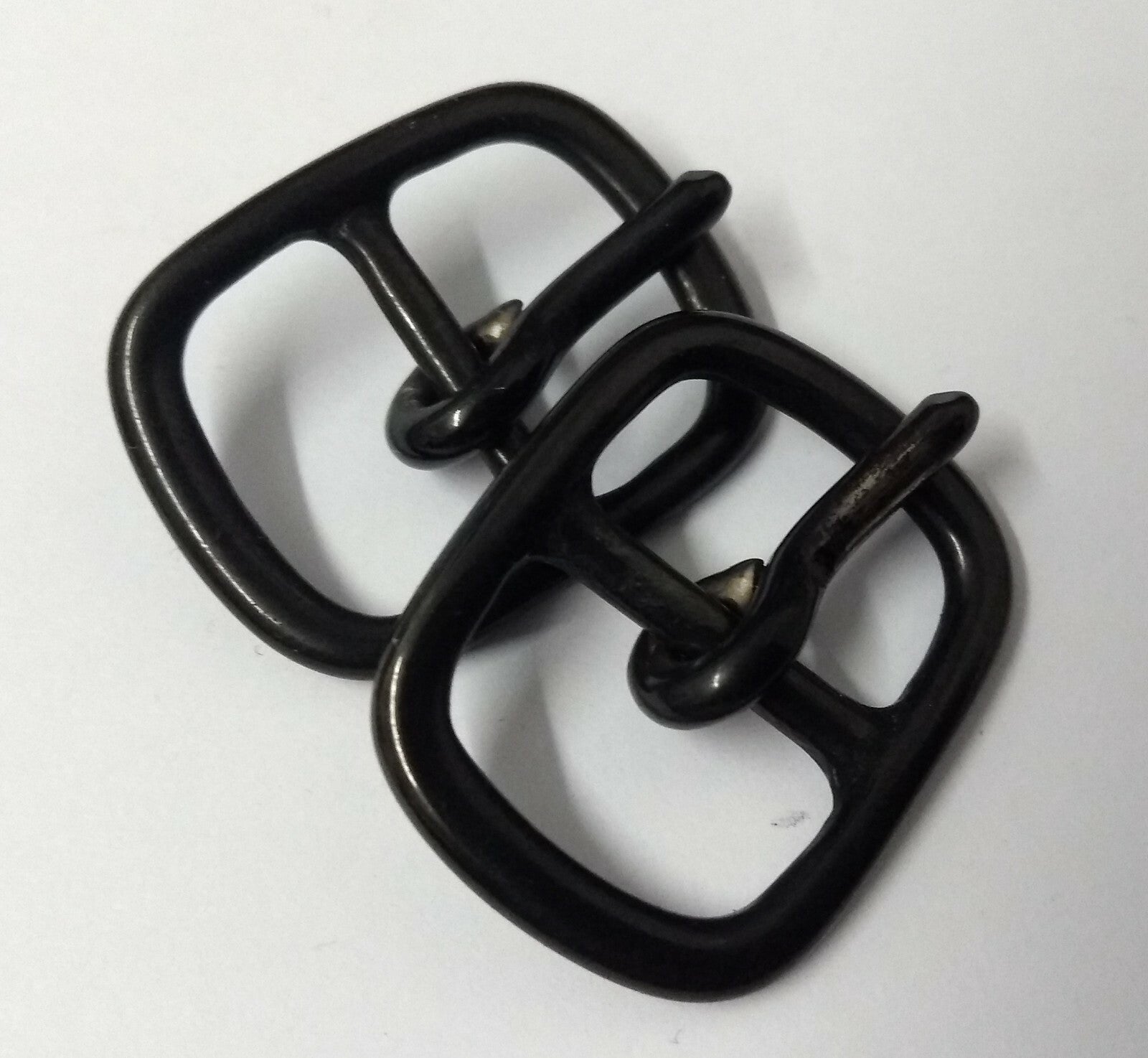 Genuine British Issue 5/8" Black Metal Buckles For Spur Straps X2 STD67