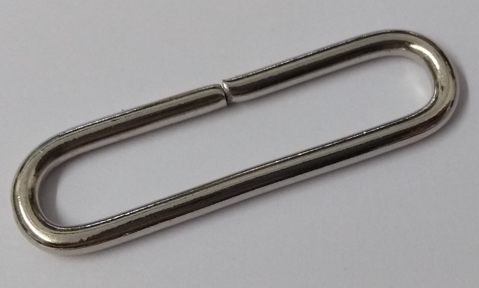 Belt Loops 1" Chrome Coloured Metal Loop Over Stay For Straps & Belting UK Made