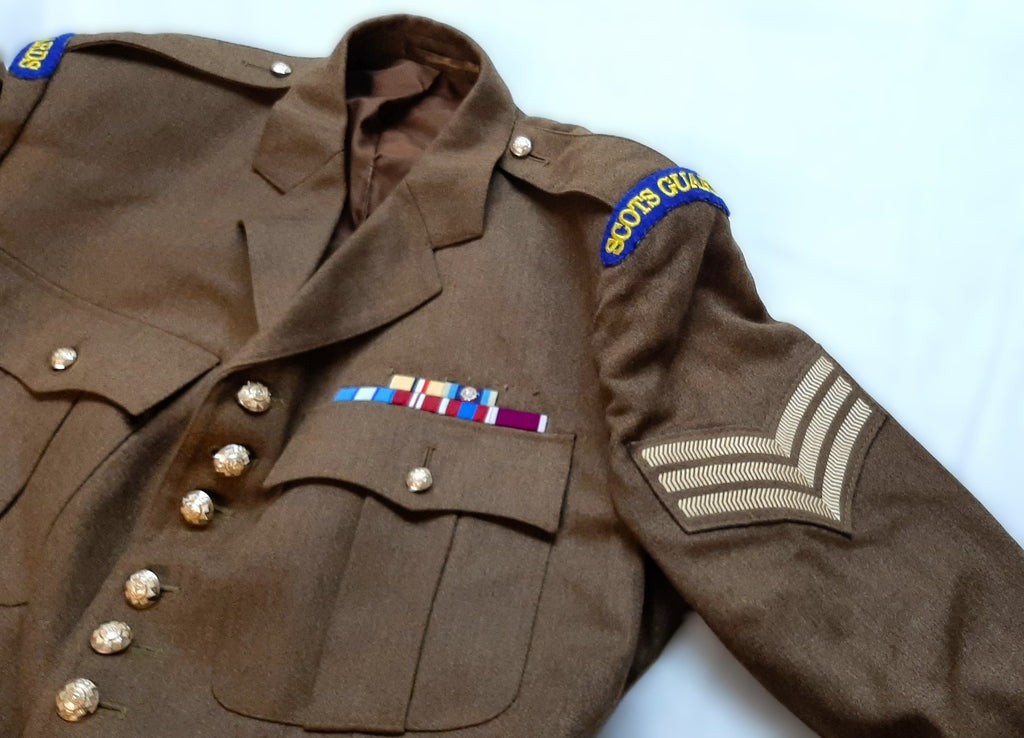 No2 Scots GDS Dress Jacket FAD Footguards Pattern 3 Bar Chevrons Patches