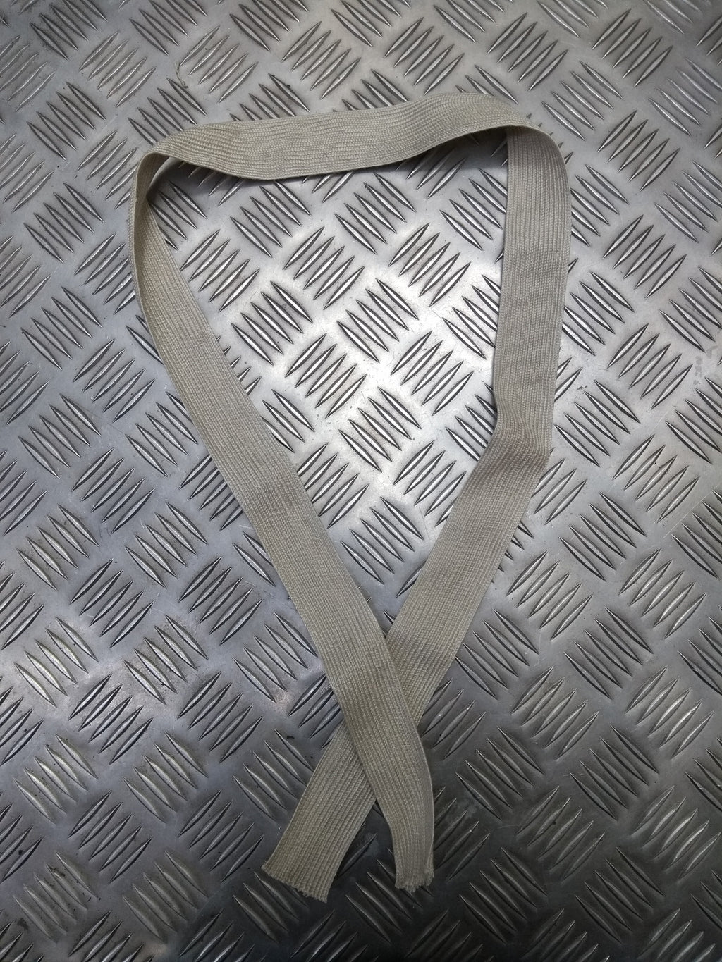 Wool Necktie Light Khaki SD Worsted Service Tie Flat Braid 38mm Mil-Spec - New