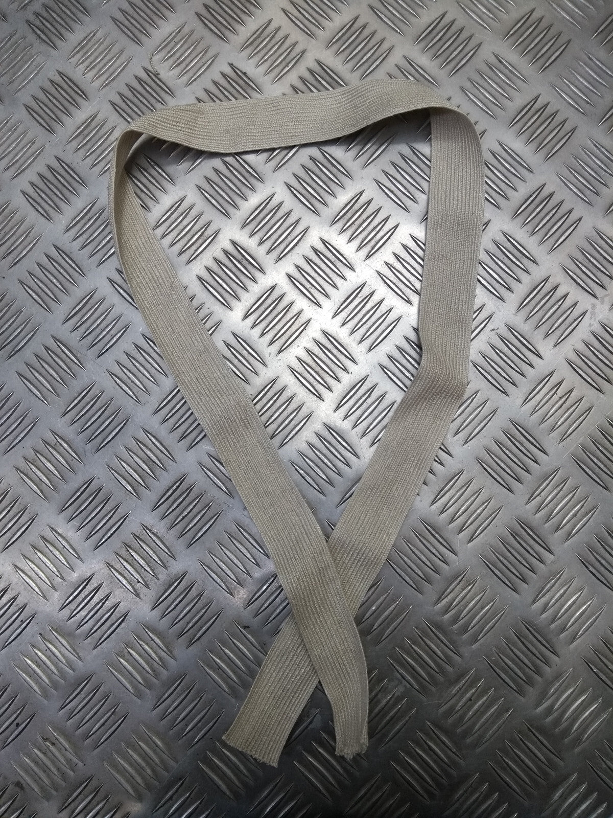 Wool Necktie Light Khaki SD Worsted Service Tie Flat Braid 38mm Mil-Spec - New