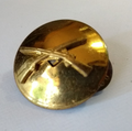 US Enlisted Man's Infantry Collar Dog / Domed / Clutch pin backing