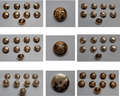 British Army No1 Button Set for Service Dress Jackets and Old Pattern Tunics Assorted