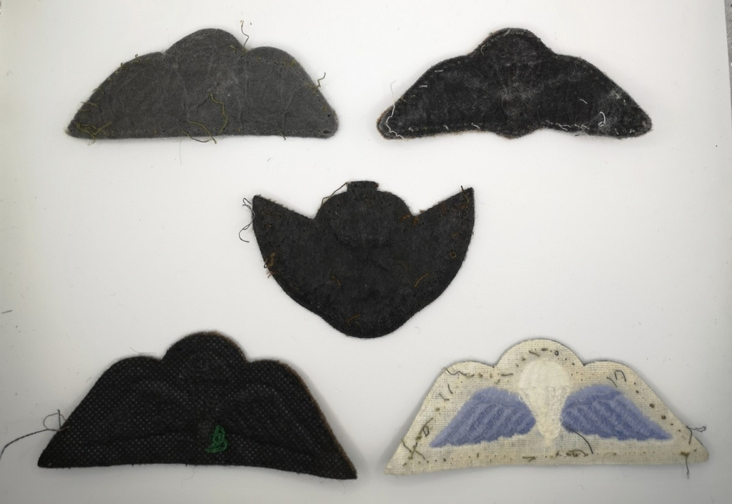 British Army Fad / Green Parachute / Aircraft Wings Patches set of 5