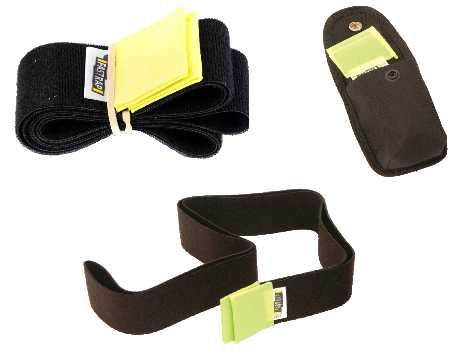 Security Fast Strap Restraints Rip & Grip / Hook & Loops straps with pouch