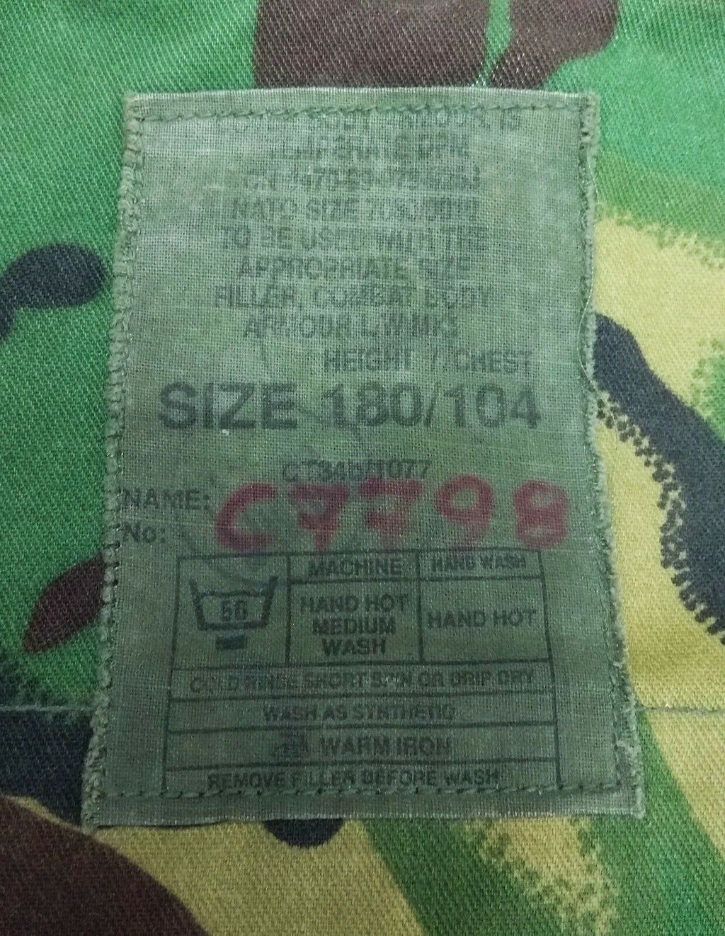 DPM Camo Body Vest British Camouflage Old Pattern CBA Combat Cover No Filler