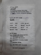 RN Jacket No1 BW White Bush British Ofc & Class 1 Senior Rates No Buttons