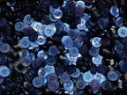 Buttons 50 Vintage 4 Hole for Dress Shirts Pearlesque Blue 12.7mm NOS