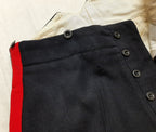No1 Sandhurst Trousers Vintage British Army Blues Dress Pattern RMAS 1" Stripes