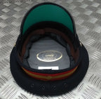 Abu Dhabi Hat UAE Insignia Buttons & Black Chinstrap Officers Hat No Badge 53cm