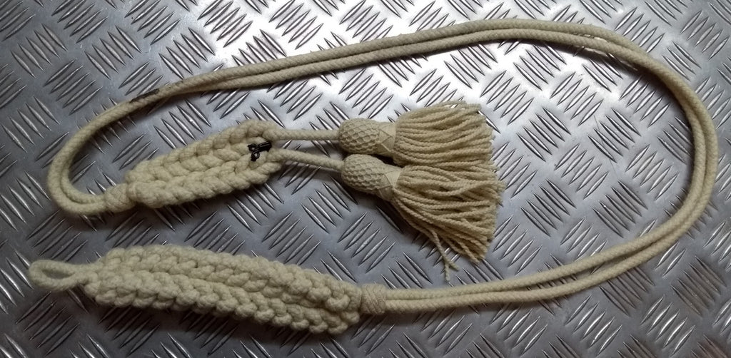 Musicians Dress Cord British Ceremonial 7mm Specification Off White Cord