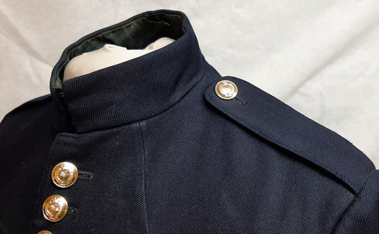 British Army Welsh Jacket Vintage No1 Blue Dress Coat No Rank