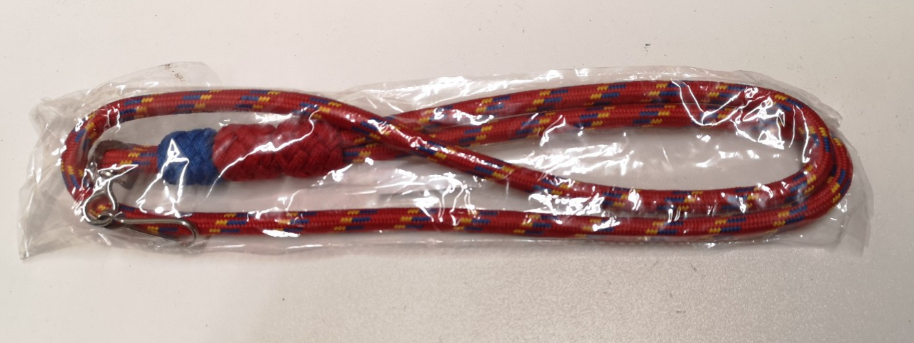 Blue Red Yellow 3 Knots Decorative Ceremonial Lanyard with Clip