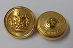 Royal Crown Buttons British Issue 36L With Lined Background X4 ASBT239