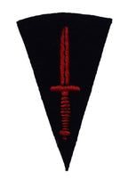 RM No1 Badge British Marines / Commandos Dress Dagger Red on Black Patch