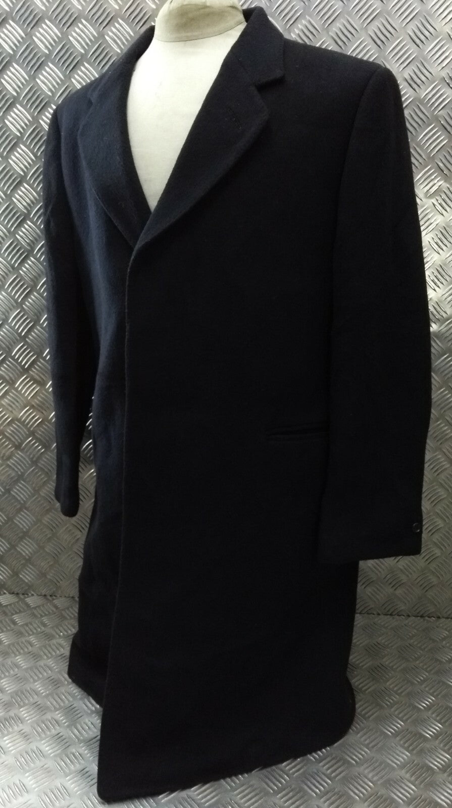 Wool Cashmere Coat Single Breasted Winter Overcoat Moss Bros Covent Garden