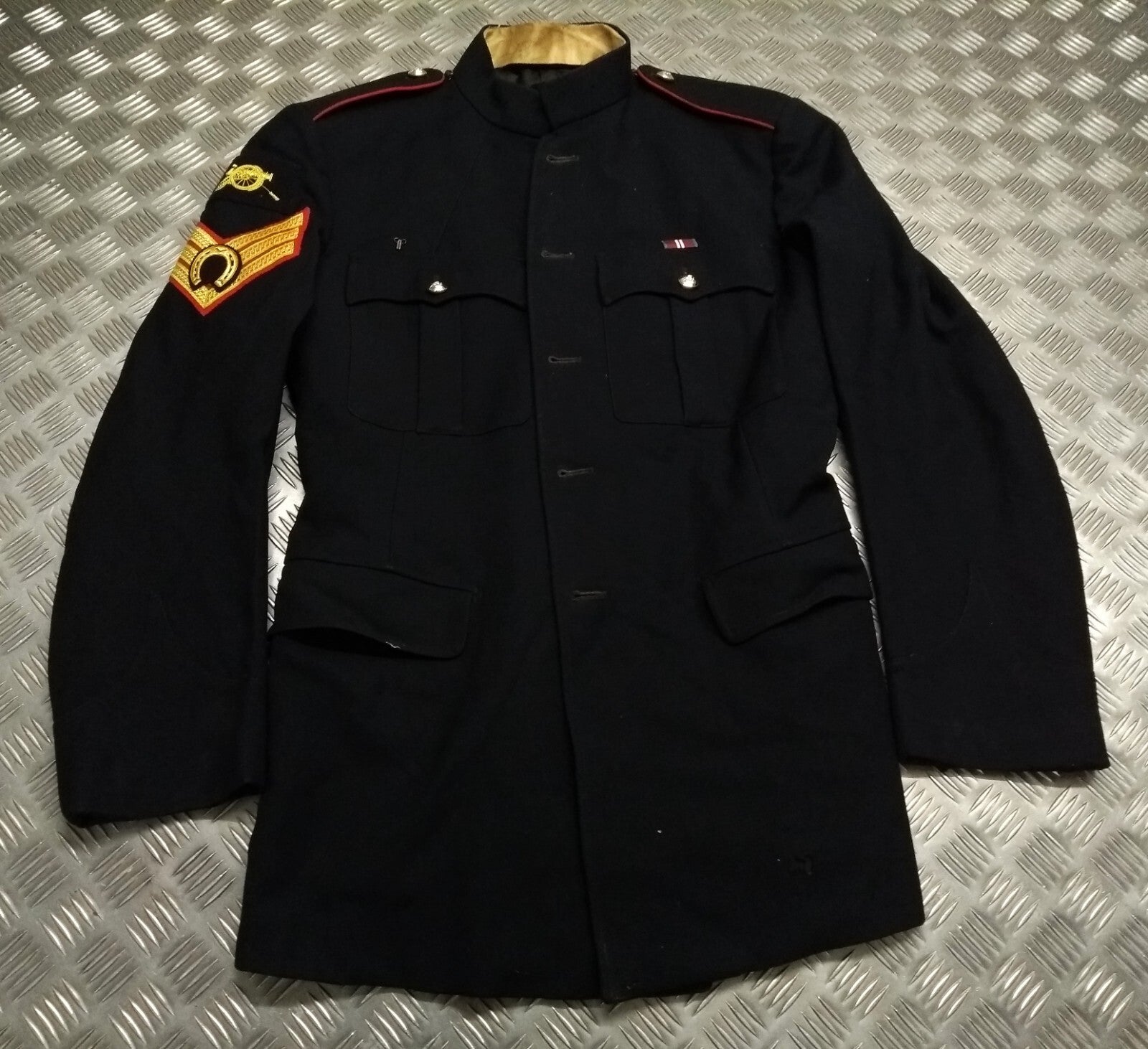 Vintage RHA Jacket No1 Dress Old Pattern 3 Bar Chevron Arm Badge Faulty
