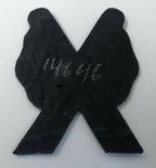 Genuine Vintage British Army Dark Green Silver Braided Signaller Patch