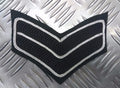 2 Chevrons Corporal Stripes Patch Subdued Rifles Genuine Issue
