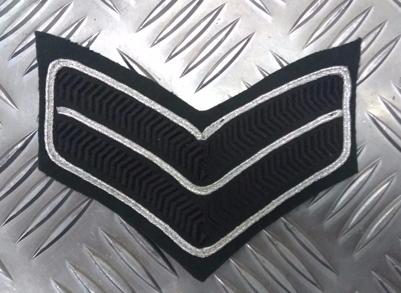 2 Chevrons Corporal Stripes Patch Subdued Rifles Genuine Issue