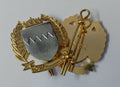 Genuine Bahrain Hi Sheen Metal Hat Badge X 2 GIM23 - NEW