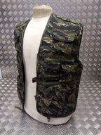 Fishing Hunters Photographers Multi Pocket Vest Tiger Camo - NEW