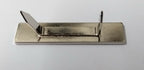 Genuine British Made Chrome Officer Rank Bar With Two Prong Fittings X1