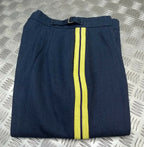 Bands Slacks RAF Royal Air Force Blue Grey with Stripes Musician & Bandmasters No9 W31"
