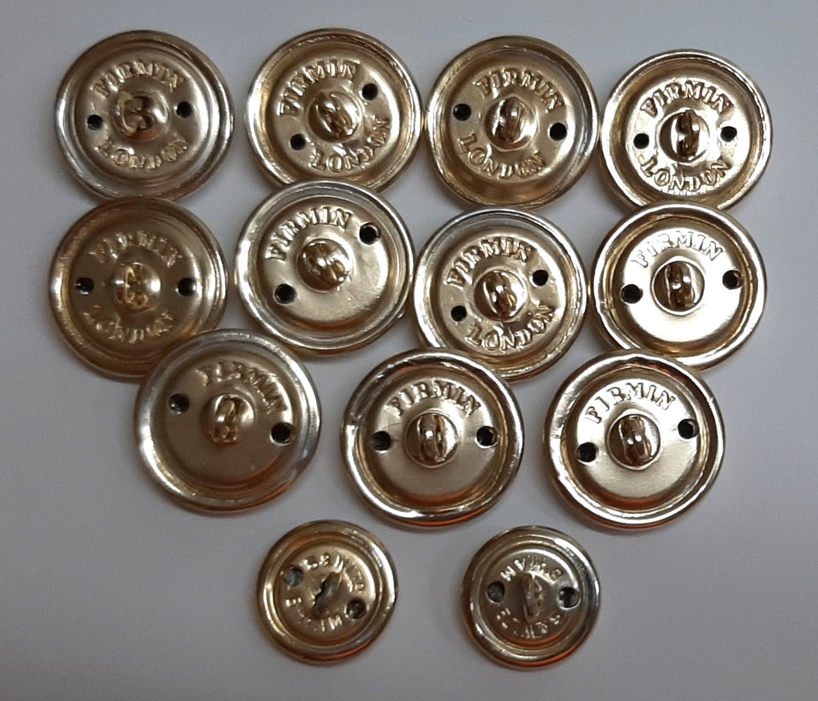 Yorkshire Volunteers Buttons British Army English Rose Ring Back Button Set