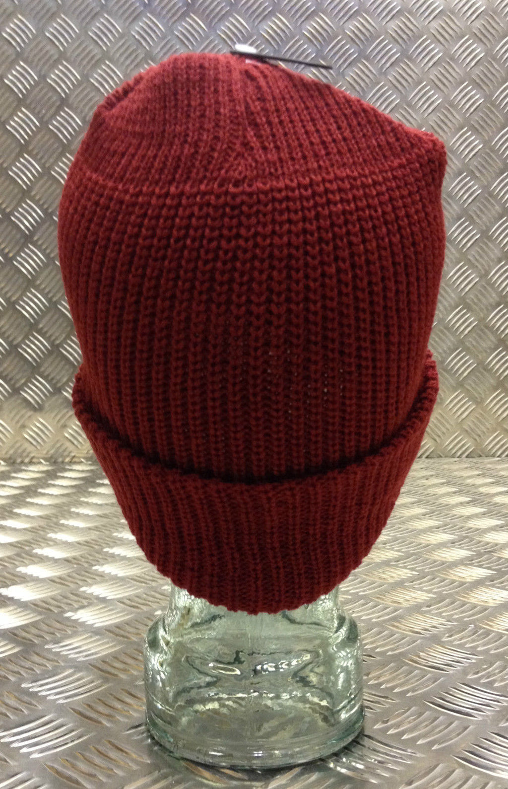 Dark Red / Maroon Peak / Peaked Beanie Hat / Radar Cap - One size - BRAND NEW